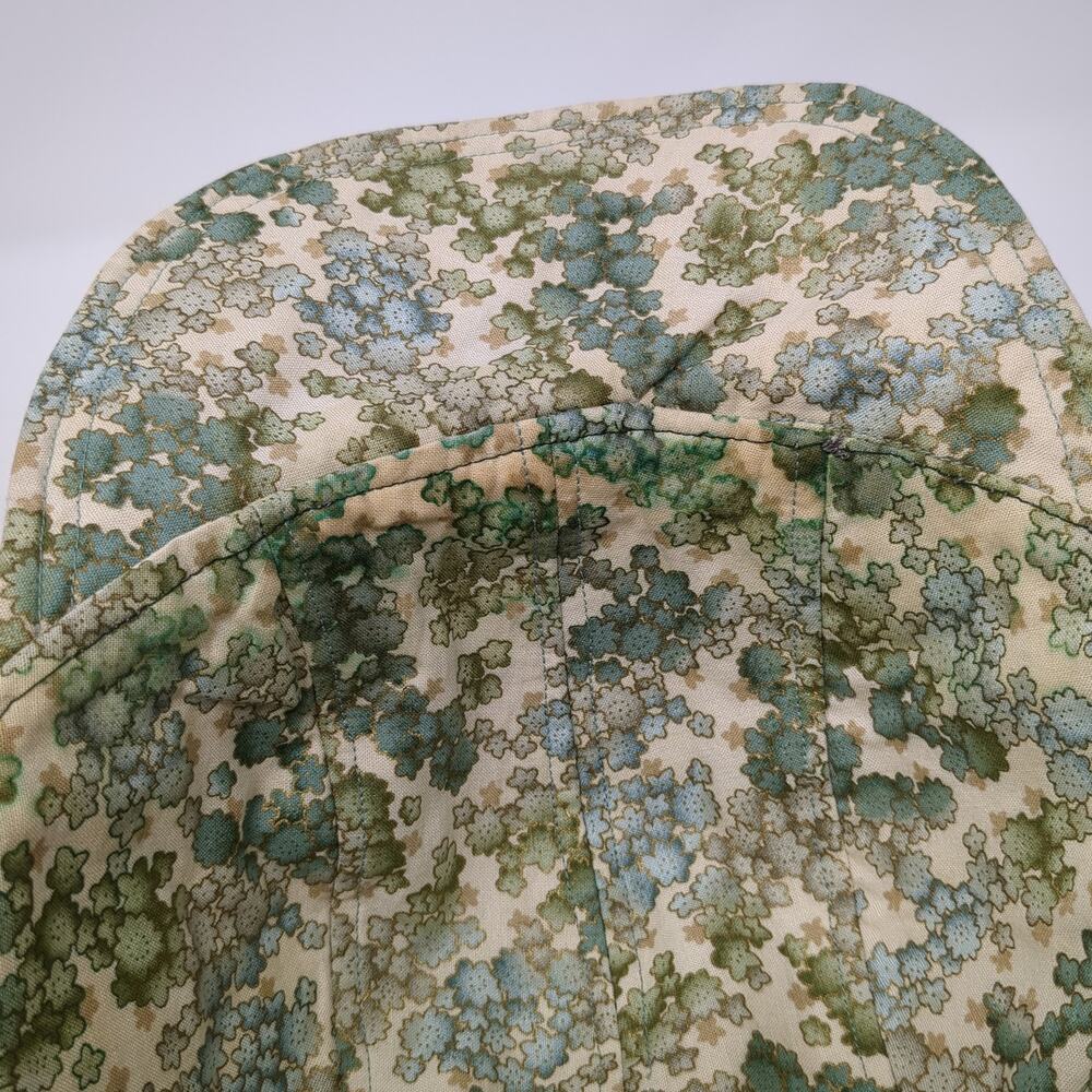 Patchwork Flower Fitted Baseball Cap Multicolor O… - image 8